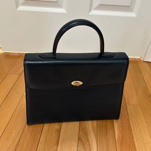 Vintage Coach navy handbag